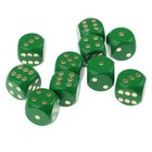 10 PCS D6 Dotted Six Wooden for Board Games DND