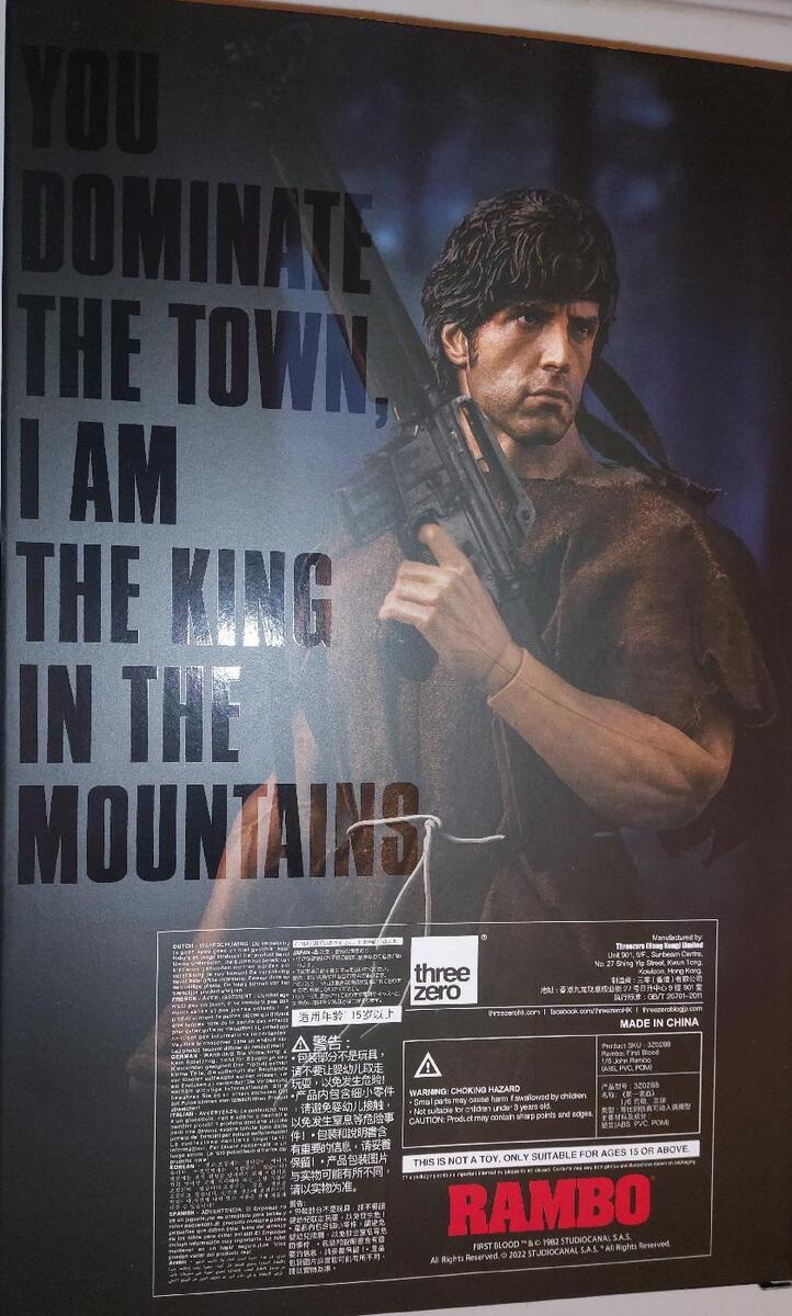 Threezero Three Zero Rambo First Blood 1/6 John Rambo Figure Threezero Three Zero Rambo First Blood 1/6 John Rambo Figure
