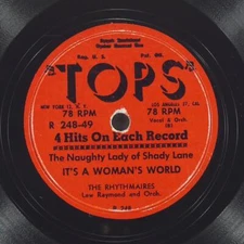 THE RHYTHMAIRES Mr. Sandman TOPS RECORDS R 248 VG 78 10" 1954 Vocal