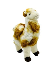 Douglas Liam Llama Plush Alpaca  11 inch Cream with Brown
