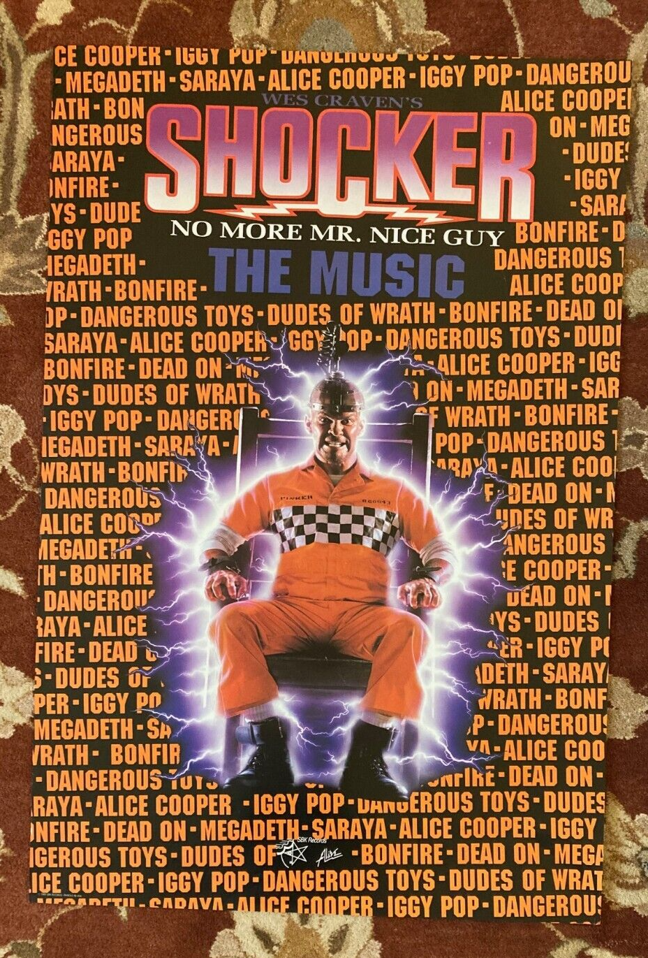 Decoder From Shocker SHOCKER original movie soundtrack poster from 1989 | eBay