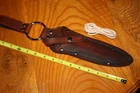 Custom THICK Leather { TOPS-operator 7 } style Knife Sheath-USA MADE
