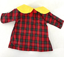 Vintage Madeline Eden Cloth Rag Doll 14  1994 Red Plaid Dress ONLY