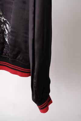 Saint Laurent Paris Mr. X Jacket Black Souvenir Bomber Hedi