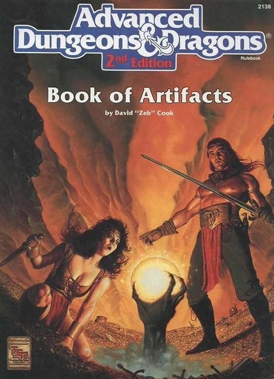 2e Book of Artifacts Advanced Dungeons Dragons AD&D 2nd Edition | eBay