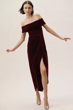 Anthropologie BHLDN Edison Velvet Dress Size 12