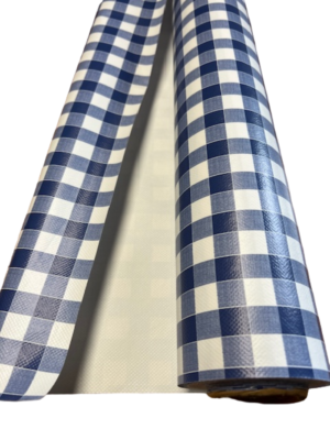 Nappe PVC Vinyle Au Mètre - Motif Carreaux Vichy Vert - Largeur Réglable, Neuve Avec étiquettes