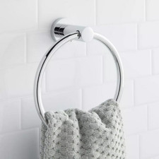 Signature Hardware Ceeley Collection Towel Ring - Chrome
