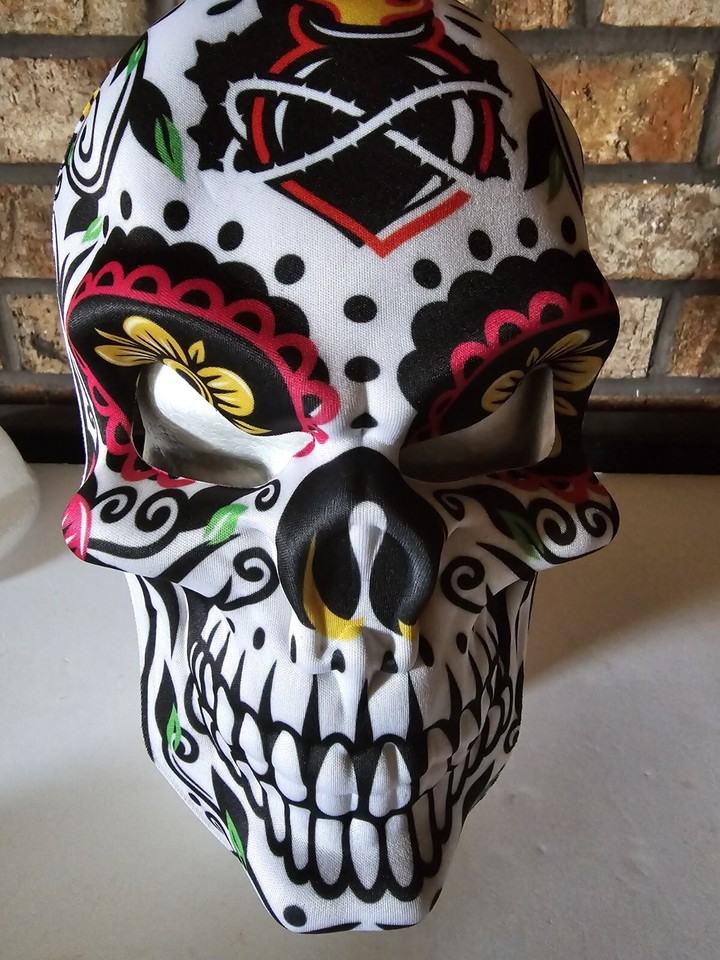 Day Of The Dead Sugar Skull Mask eBay