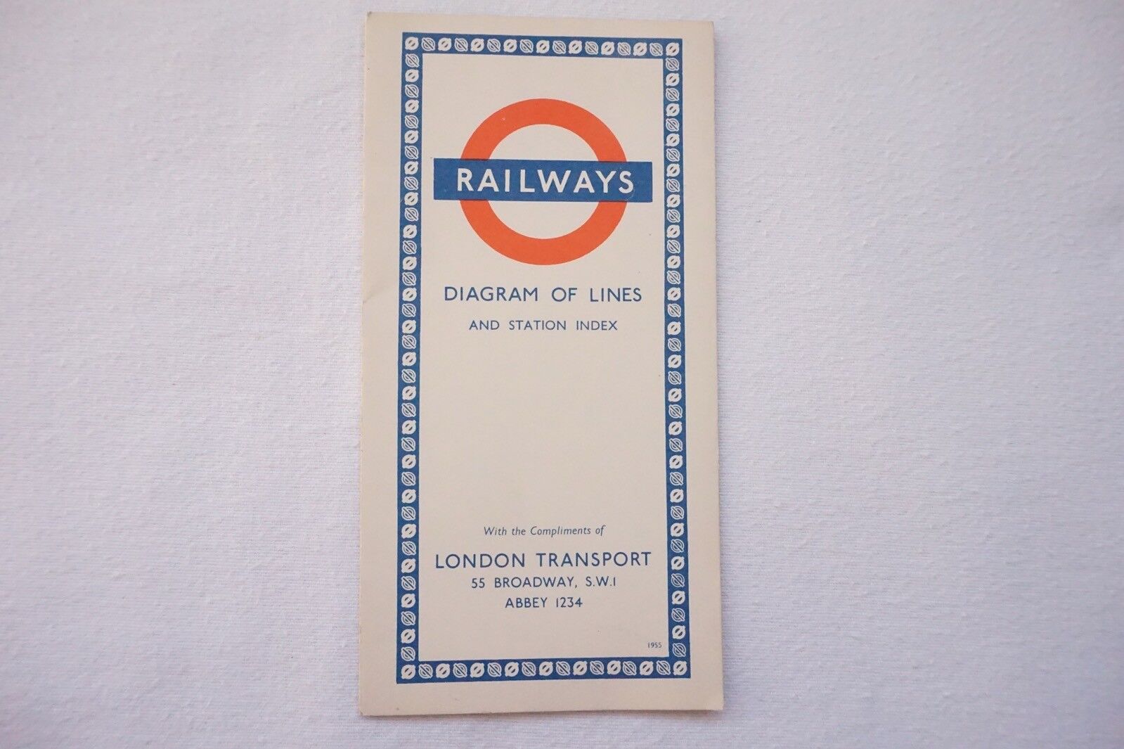 1955 London Transport Underground Tube Lines Map Harry Beck Ref 355 VGC Zamówienie wysyłkowe