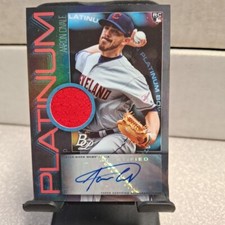 2020 Bowman Platinum #PPAR-AC Aaron Civale Pieces Relic Auto 98/99