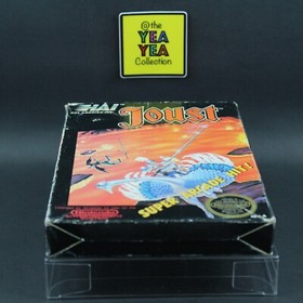 Joust Nes Nintendo Game Box NES Manual CIB Complete W/ Acrylic Case