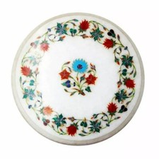 Tavolino da caffè fatto a mano bancone bar pietra pregiata intarsiata angolo arredamento decorazioni