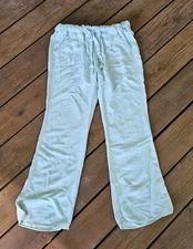 Rewash Brand Womens Junior Size S Drawstring Stretch Waistband Pants Light Blue