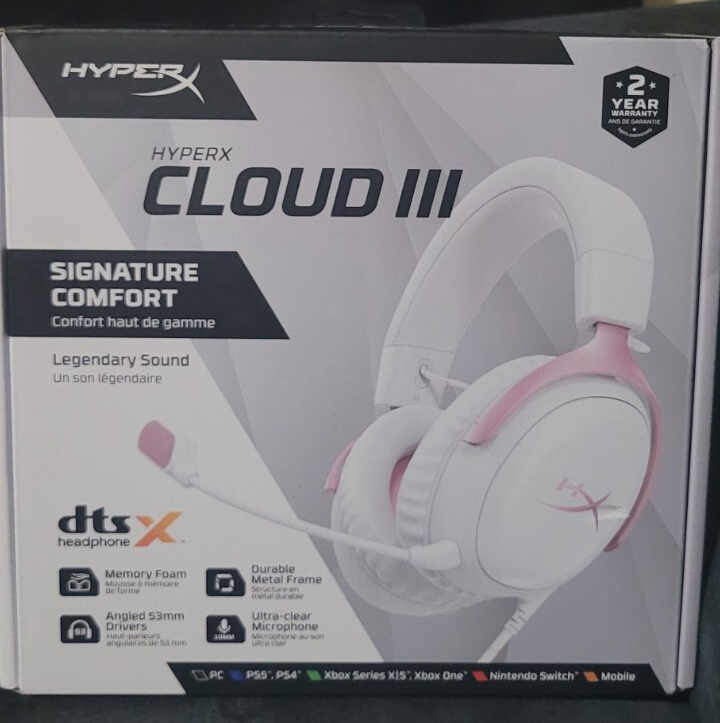 HyperX Cloud III Wired Gaming Headset For PC/PlayStation 4/5