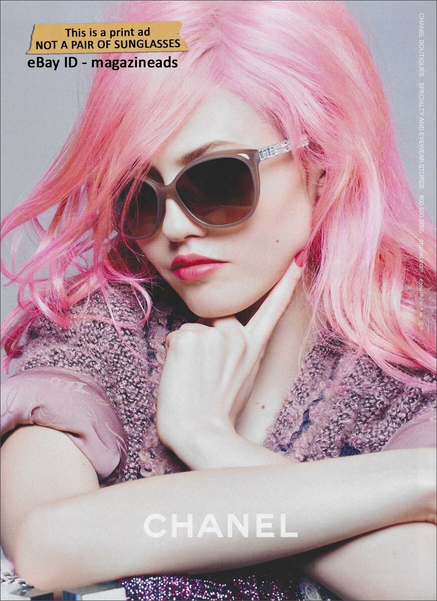 CHANEL Eyewear 1-Page PRINT AD 2014 CHARLOTTE FREE pretty girl