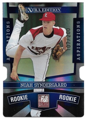 2010 Donruss Elite Extra Edition NOAH SYDERGAARD Die Cut 107/200 Rookie