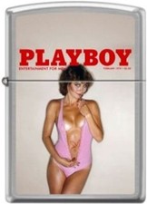 Zippo Playboy February 1979 Cover Street Chrome Windproof Lighter NEW RARE
