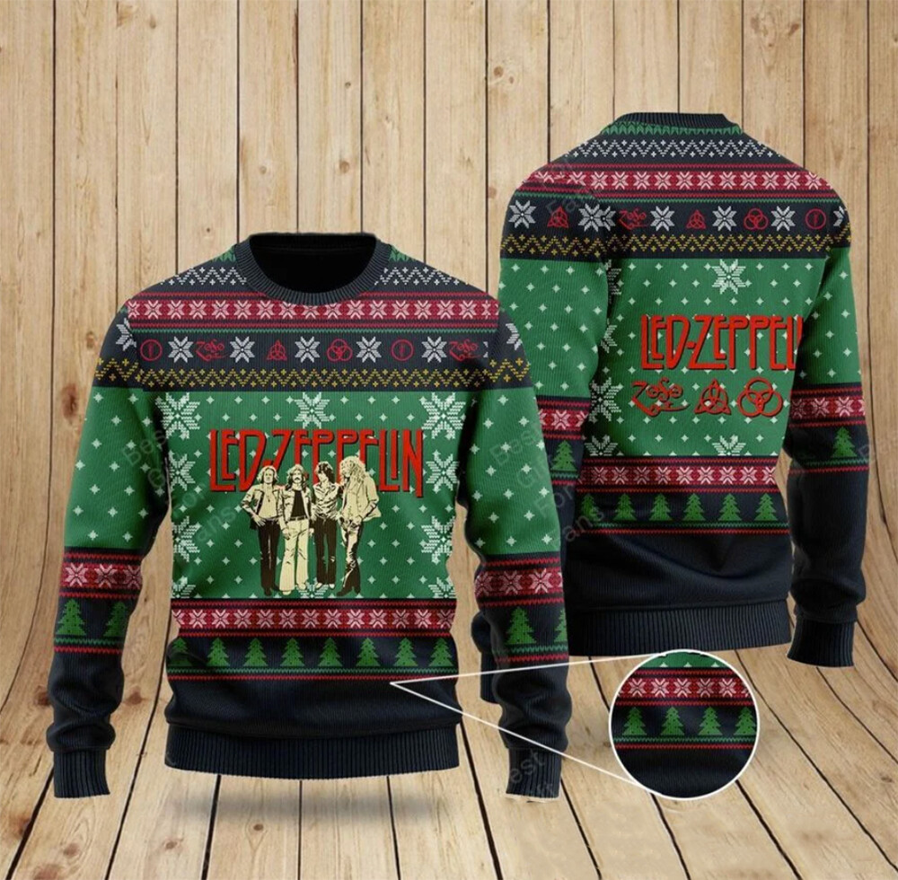 Led Zeppelin Christmas Sweater 