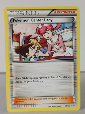 Pokémon Center Lady - Flashfire - 93/106 - Pokemon TCG - Uncommon