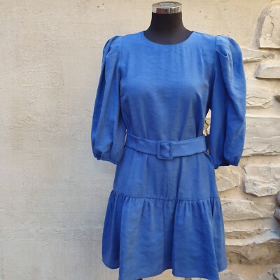 Abito vestito da donna Zara primavera estate manica a 3/4 cintura