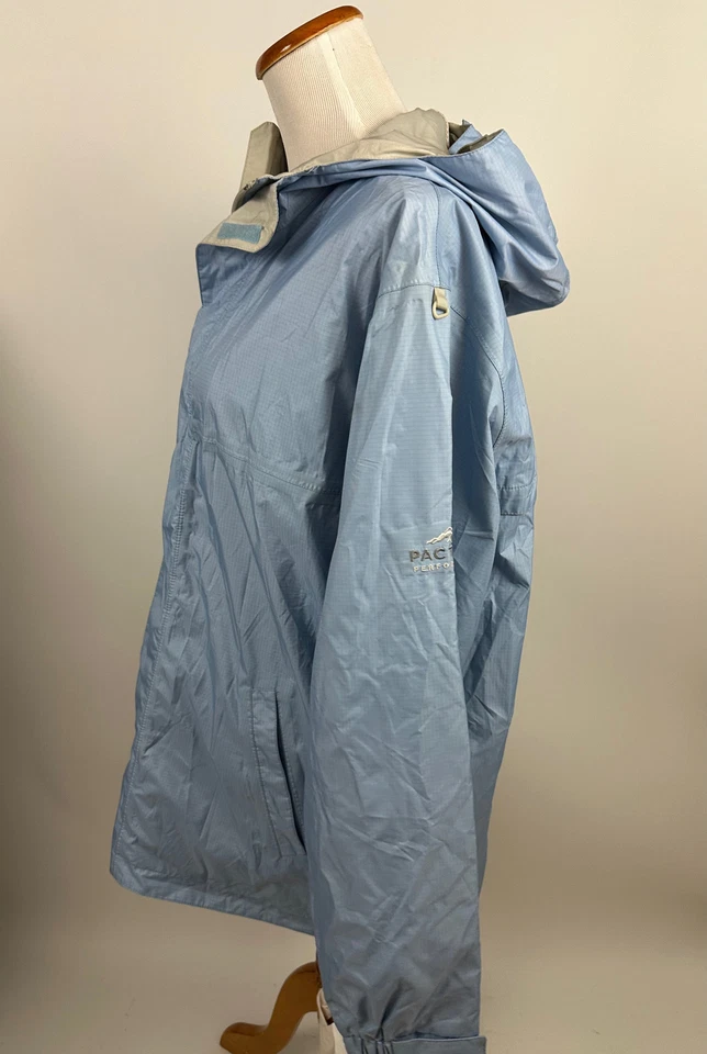PAC TECH Pacific Trail Chaqueta de Lluvia Azul con Capucha Juvenil XL Foto 4 de 4