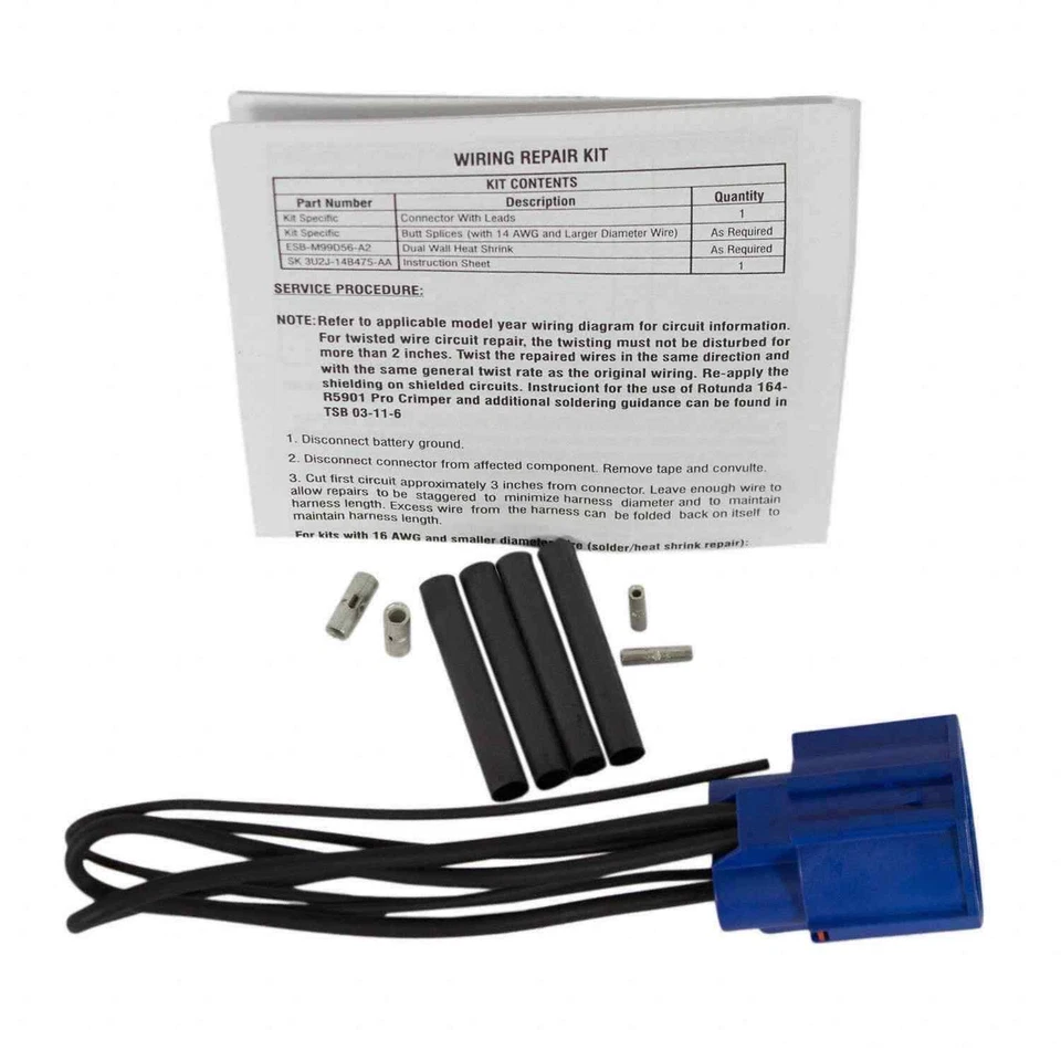 Conector de motor ventilador de refrigeración del motor Motorcraft 9U2Z14S411LB para camión F150 F-150 Foto 3 de 4