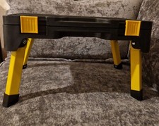 Navaris Portable Storage Step Stool - Folding One Step Tool Box