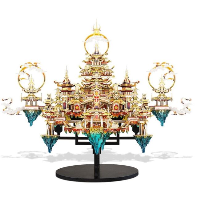 3D Metal Puzzle Lingxiao Palace Assembly Model Kits for Teen Adult Brain Teaser