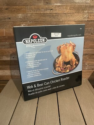 Napoleon 56020 Wok and Beer Can Chicken Roaster