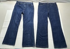 2 Pair Men  s Vintage Orange Tab Levi  s Jeans 40 X 32 Nice Condition