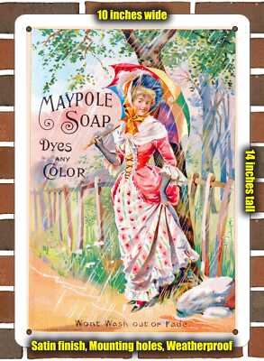 Metal Sign - 1896 Maypole Soap 2 - 10x14 inches