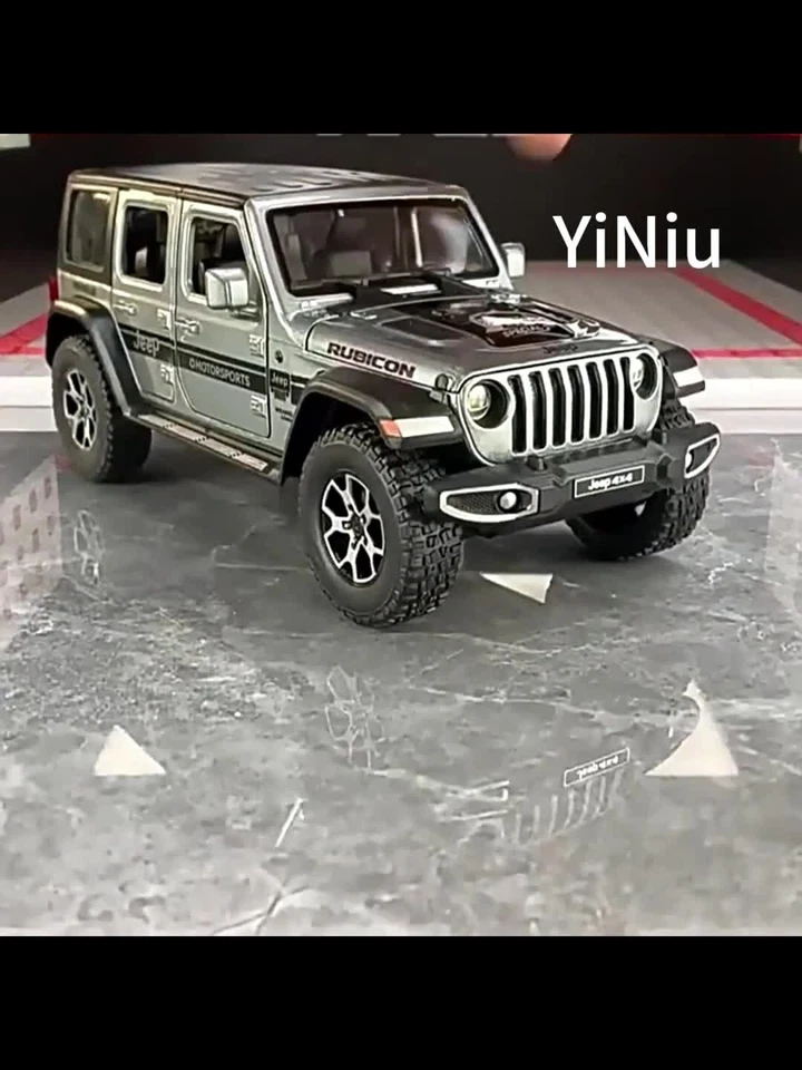 New Jeep Wrangler JL Alloy Car Model Diecasts Metal Vehicles Toy Kid Gift - Image 3 of 4