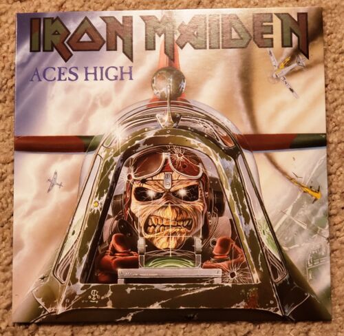 IRON MAIDEN - Aces High / King Of Twilight - 7 inch LP - UK Edition - Picture 1 of 2