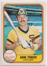 1981 Fleer #489 Gene Tenace San Diego Padres