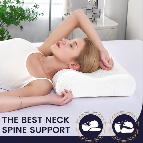 Luxury Contour Pillow Orthopedic Firm Back Neck Support Large Memory Foam Pillow - Picture 2 of 6