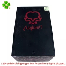 Asylum 13 Pandemonium 70 x 8 1/2 Empty Wood Cigar Box 9" x 6" x 4.75"