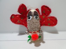 CUTE HANDMADE SOCK REINDEER 4" X 6" ORNAMENT UNBRANDED  CB3191 