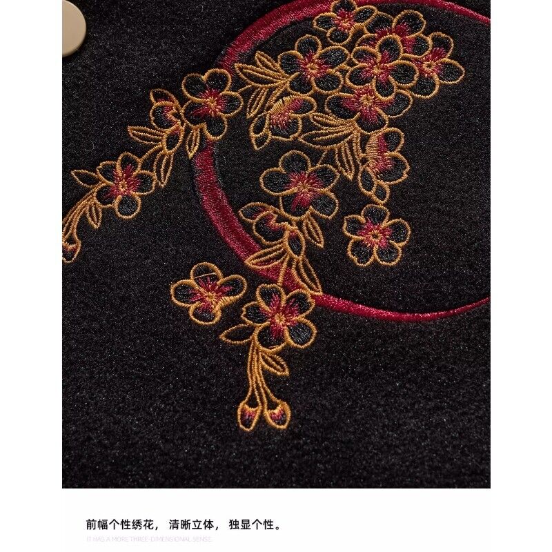 Men's PU Jacket National 2024 Dragon Embroidered Chinese Style Yokosuka ...