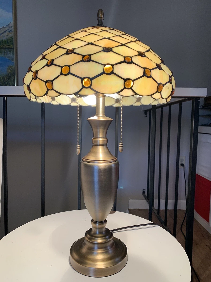 Gold tiffany lamp deals