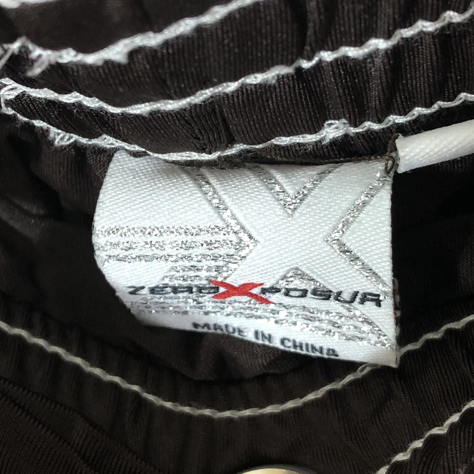 Girls zero Xposur Elastic Waist Shorts brown Size 8 front pockets 100% Polyester - Image 3 of 4