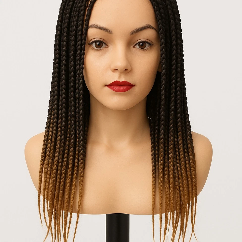 Peluca empanizada, 24 pulgadas hecha a mano, encaje completo  Foto 4 de 4