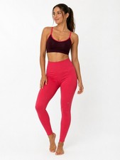 Fabletics High-Waisted Buttlift Leggings W/ Powerhold Bra Pink Women s Set M