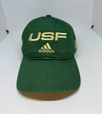USF South Florida Bulls Hat Adidas Green Adjustable Strap Back Dad Cap Hat