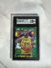 2023-24 Topps Chrome Cosmic Green Space Dust 36/75 LeBron James SGC 10