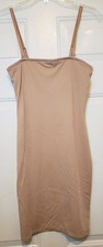Ladies VASSARETTE Tan Beige Shapewear Slip Dress, size XL