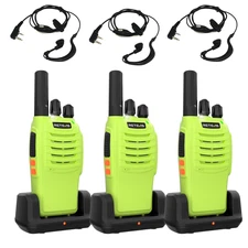 Retevis H777 Green Walkie Talkies Long Range FRS For Family Outdoor Trip(3 Pack)