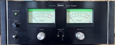 Sansui BA-3000 stereo power amplifier 1976 restored/recapped 170w/ch, 340w mono