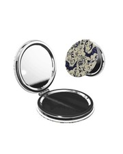 Double-Sided Pocket Compact Mini Makeup Mirrors 1x, 2X Magnifying Mirror Port...