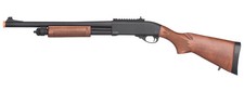 Golden Eagle M870 3/6-Shot Pump Action Gas Airsoft Shotgun (REAL WOOD) - New